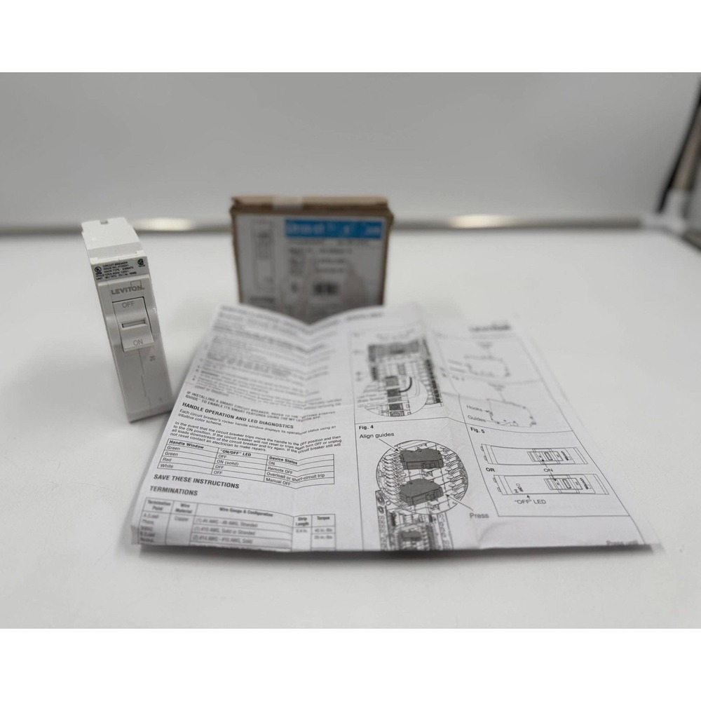 Leviton  LB120-T 20A 20A 1-Pole AFCI Thermal Magnetic Branch Circuit Breaker